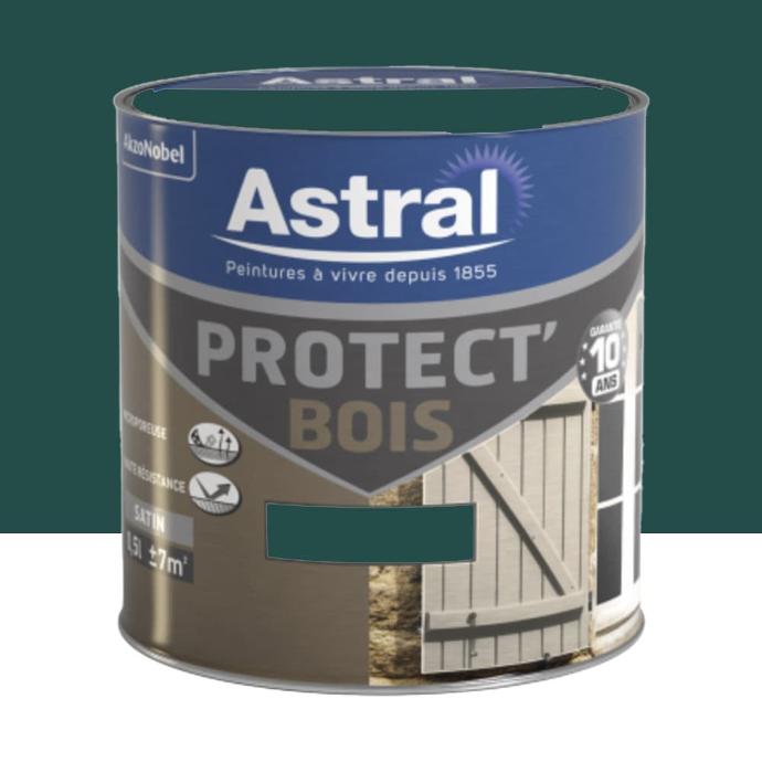Astral Protect Bois Satin Vert Potager 0.5L